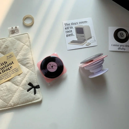 Vinyl Record Phone Holder Stand
