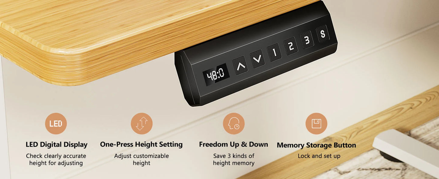 JHK 40x24" Electric Standing Desk