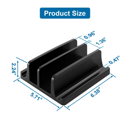 Vertical Dual-Slot Laptop Stand