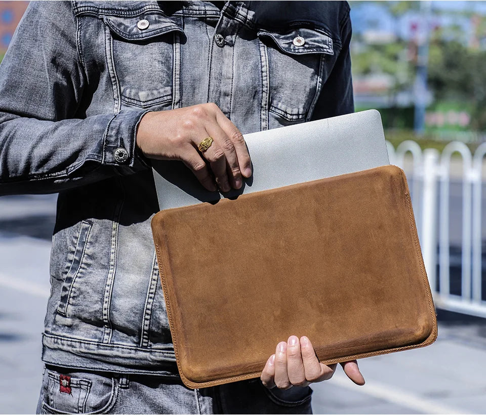 Cow Leather Laptop Sleeve