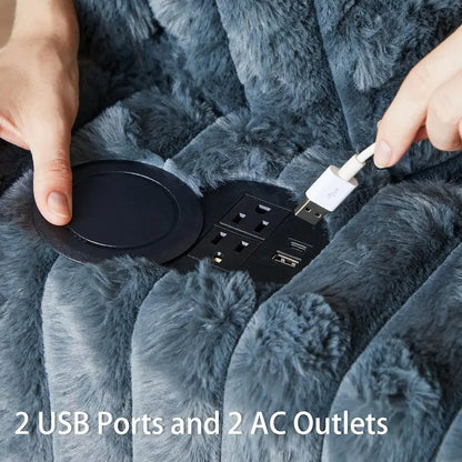 Halcyon Charging Chaise Loveseat