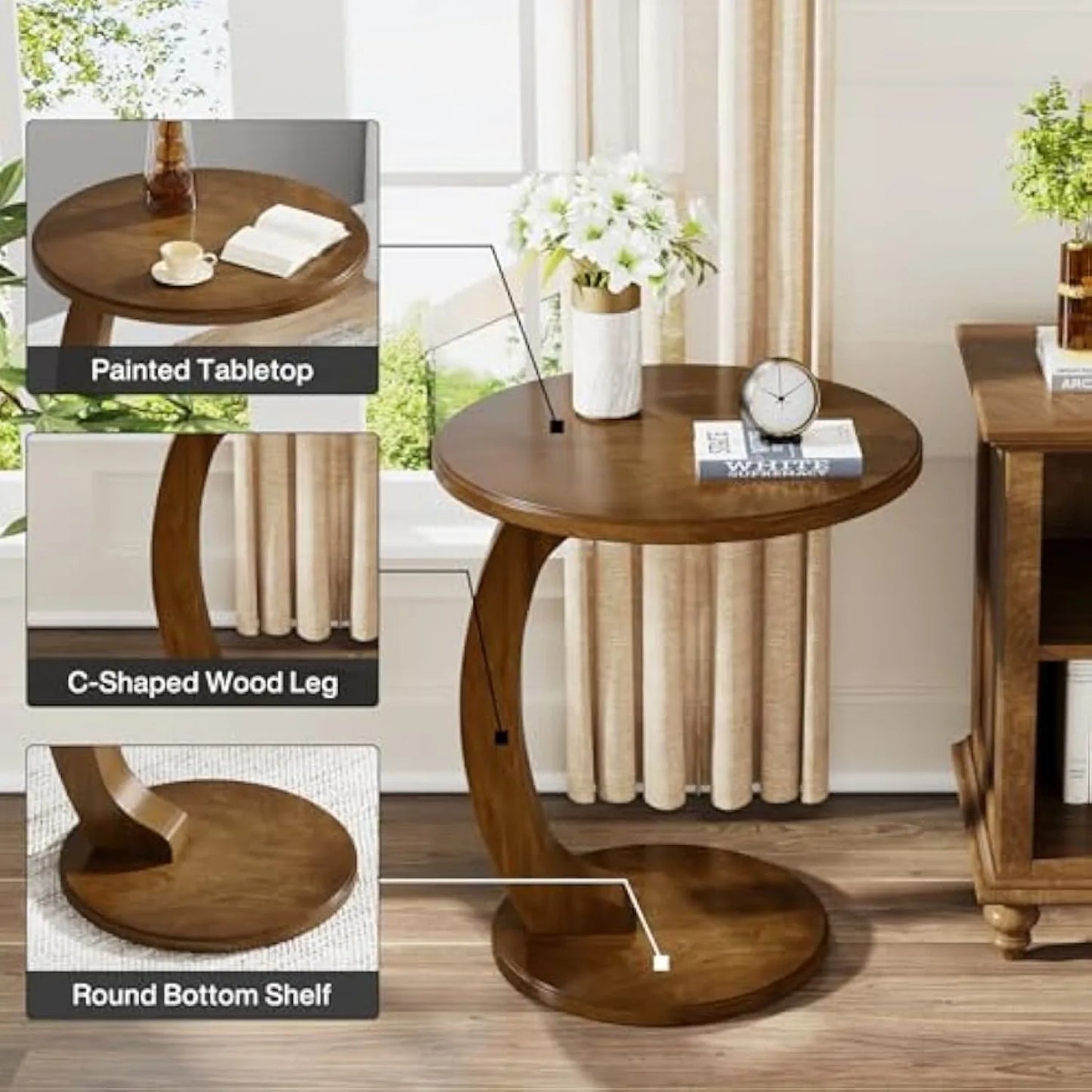 Marlowick C-Shaped Side Table