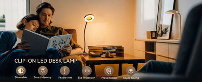 Ring Clamp LED Desk Lamp
