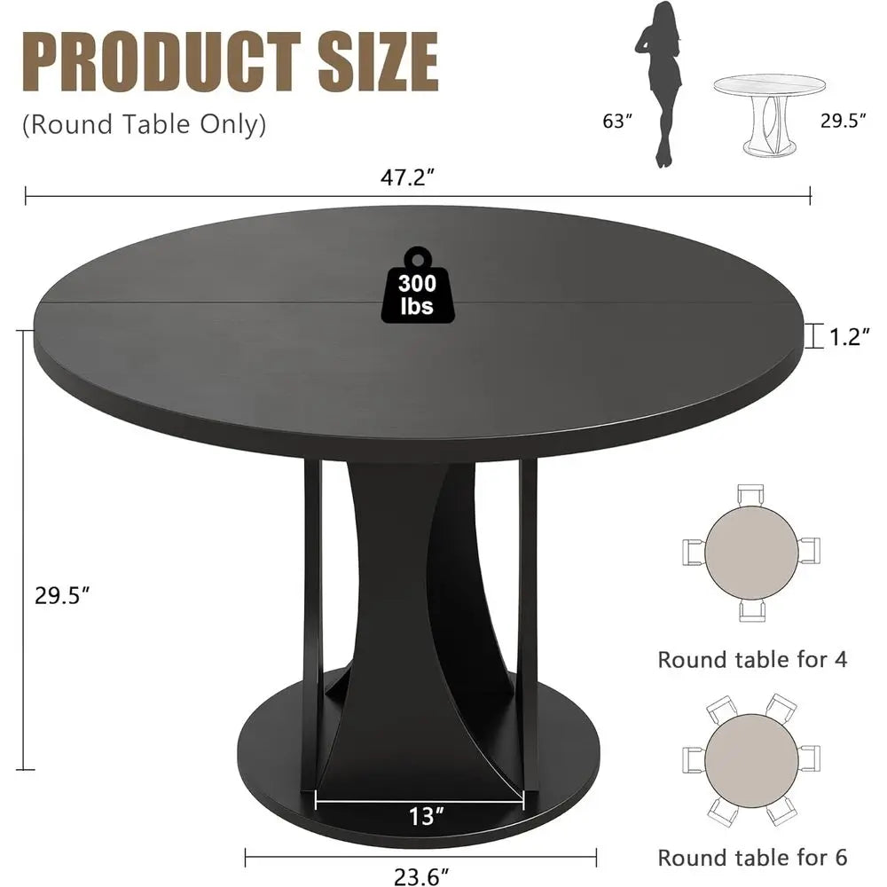 Halston Arc-Base Dining Table