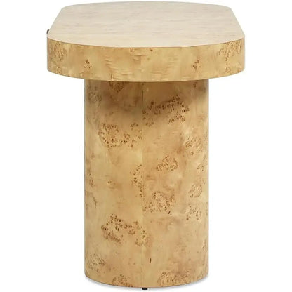 Burl Wood Oval Desk