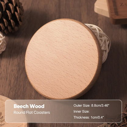 Solid Wood Round Coaster