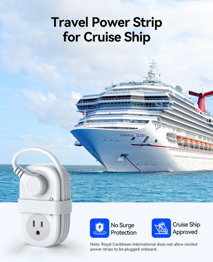 ORICO Cable-Wrap Travel Power Strip
