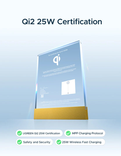 Qi2 Certified Magnetic Wireless Charger