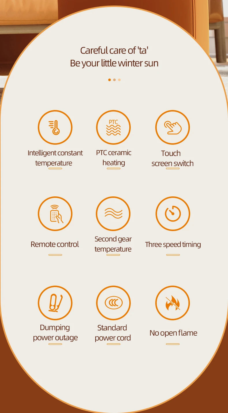1200W Electric Desk Heater