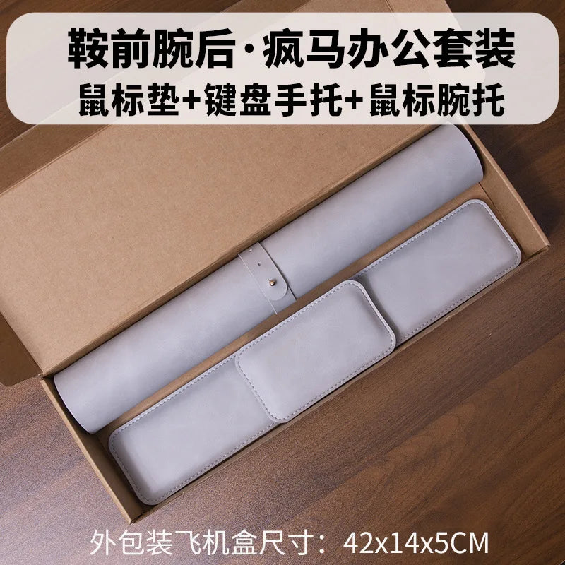 LuxPad Waterproof PU Desk Mat Set