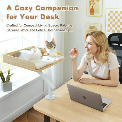360° Rotatable Cat Desk Bed
