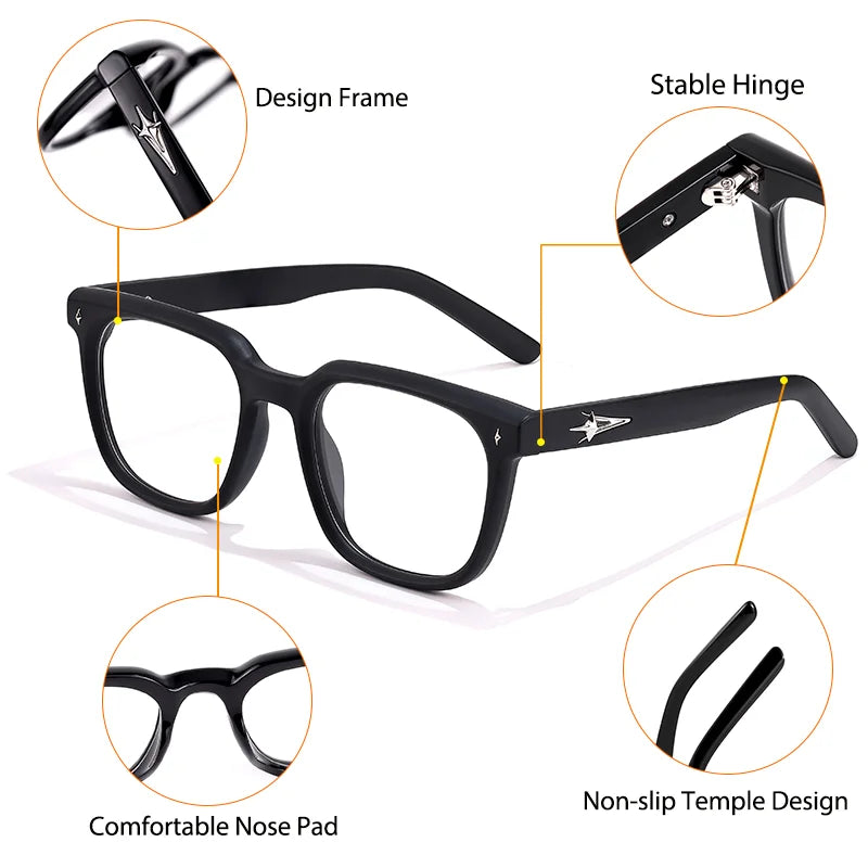HBK Square Blue Light Glasses