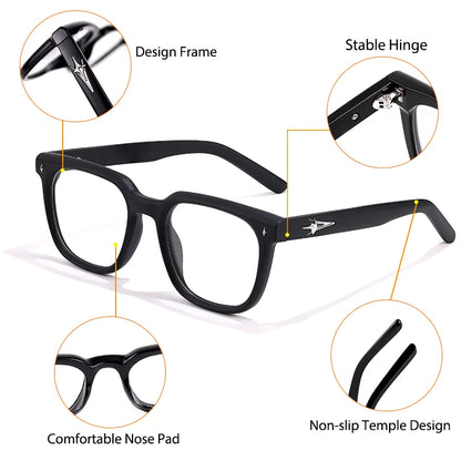 HBK Square Blue Light Glasses