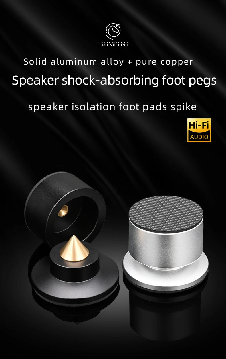 HiFi Speaker Spike Stand Foot Pads (4-Pack)
