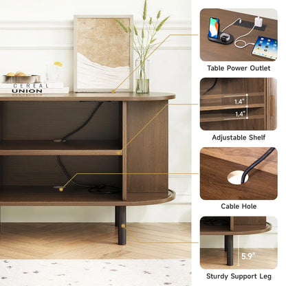 Emberly Sliding Door TV Console