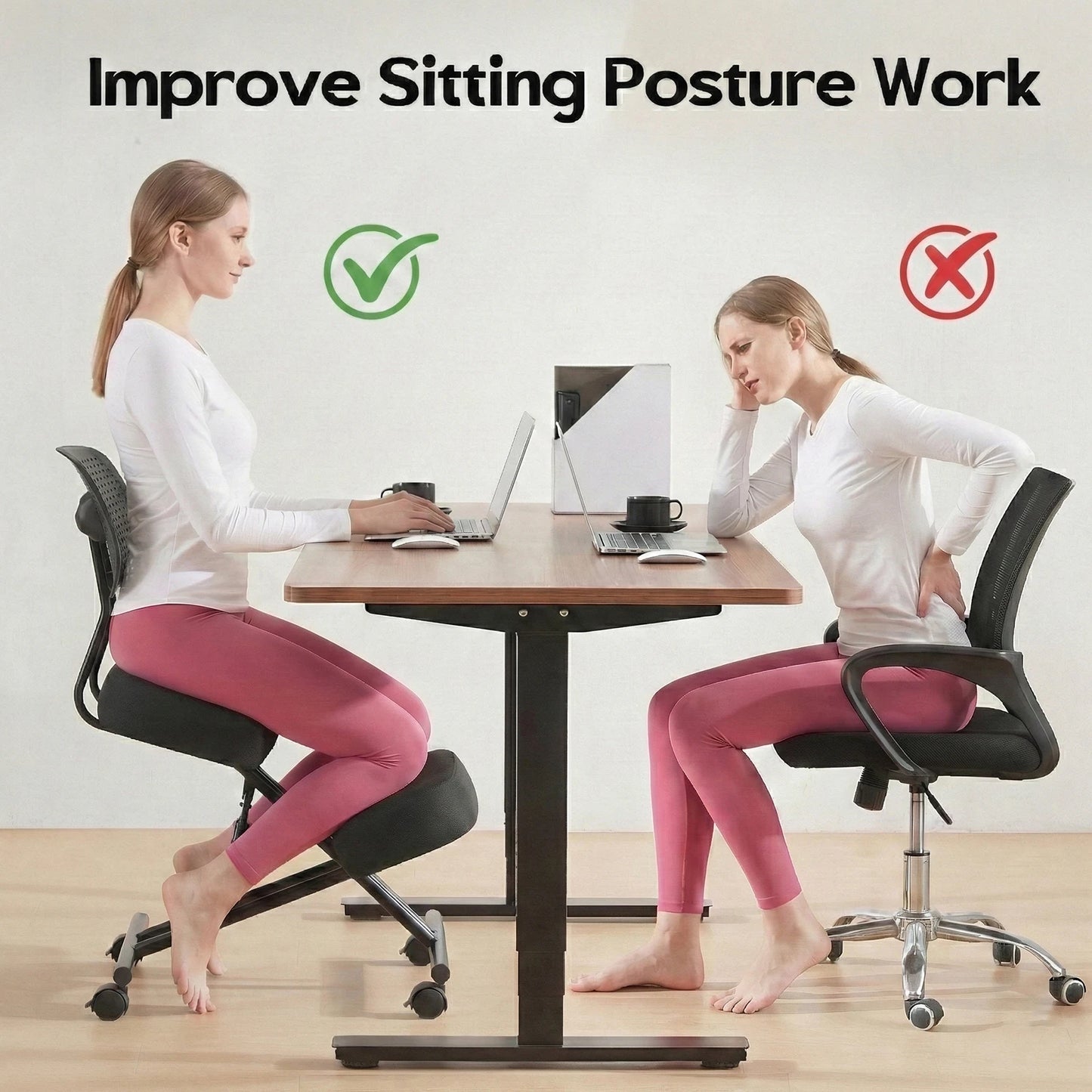 Fabric Ergonomic Kneeling Chair