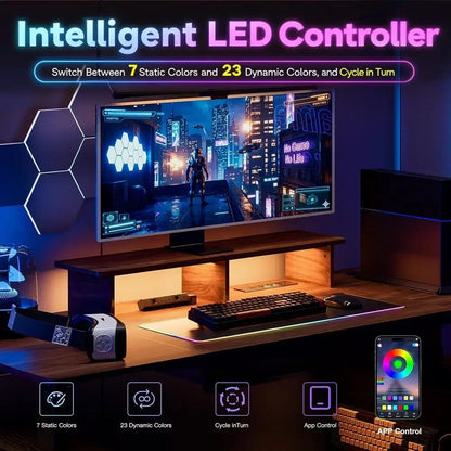 LED Storage Standing Desk