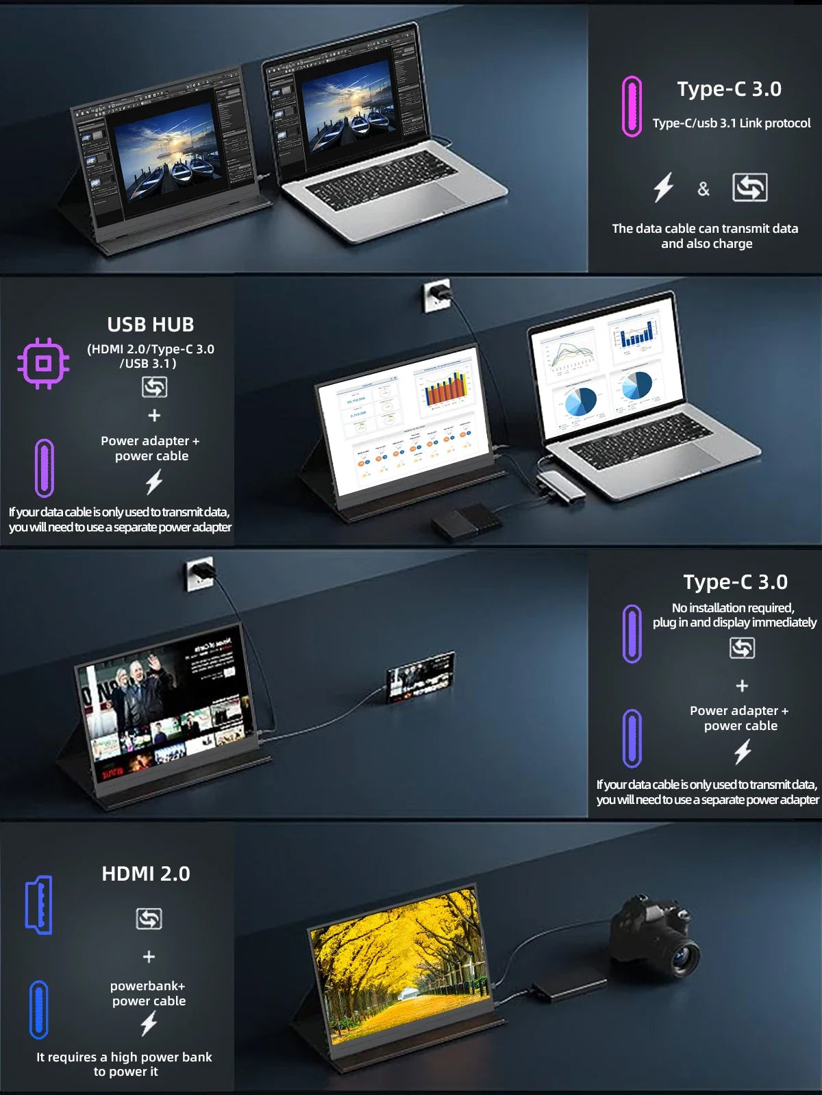 14-inch 2K Portable Monitor with HDR