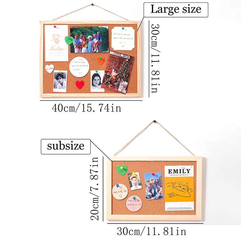 PinWall Cork Display Photo Board