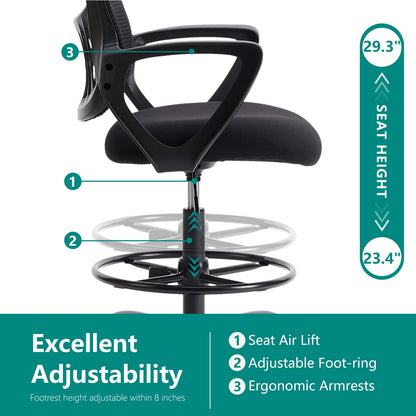 Ergonomic Mesh Backrest Desk Chair