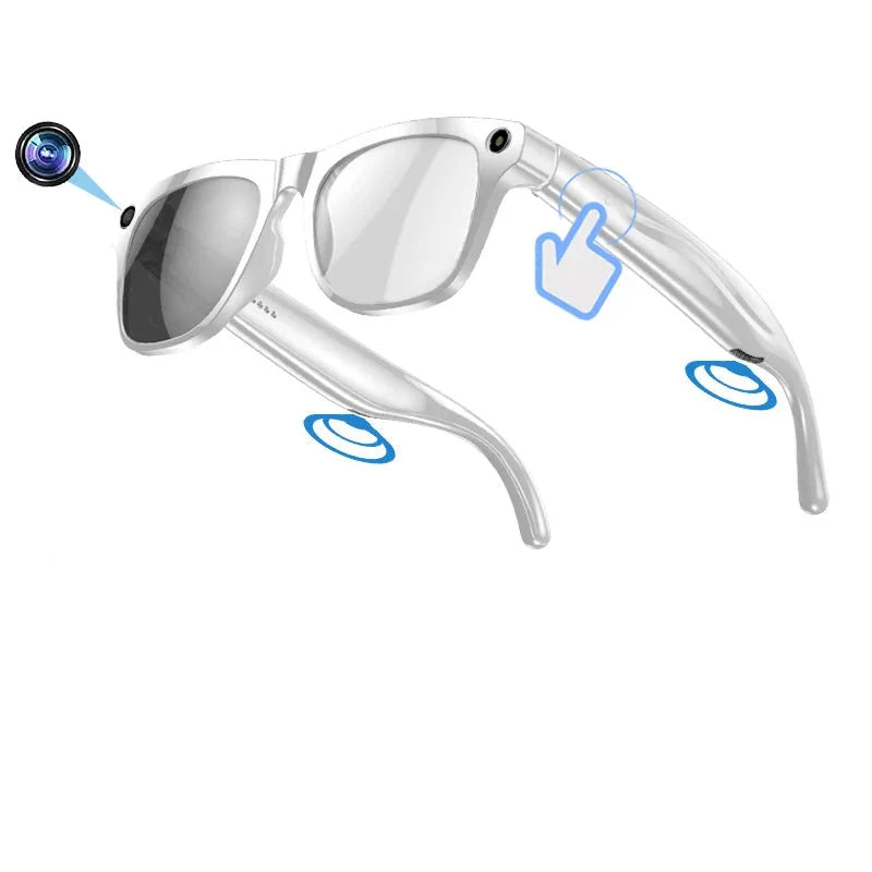 4K AI Smart Glasses with Camera & Translator