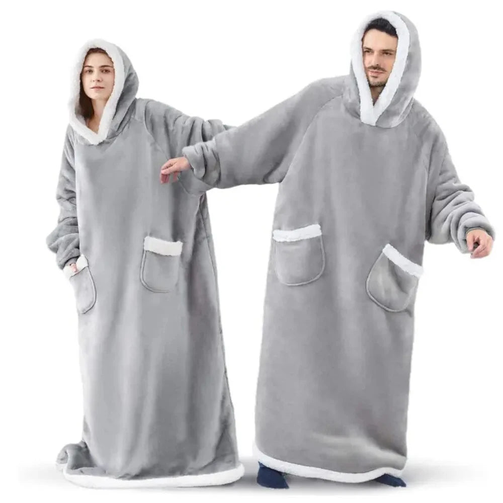 Oversized Fleece Blanket Hoodie