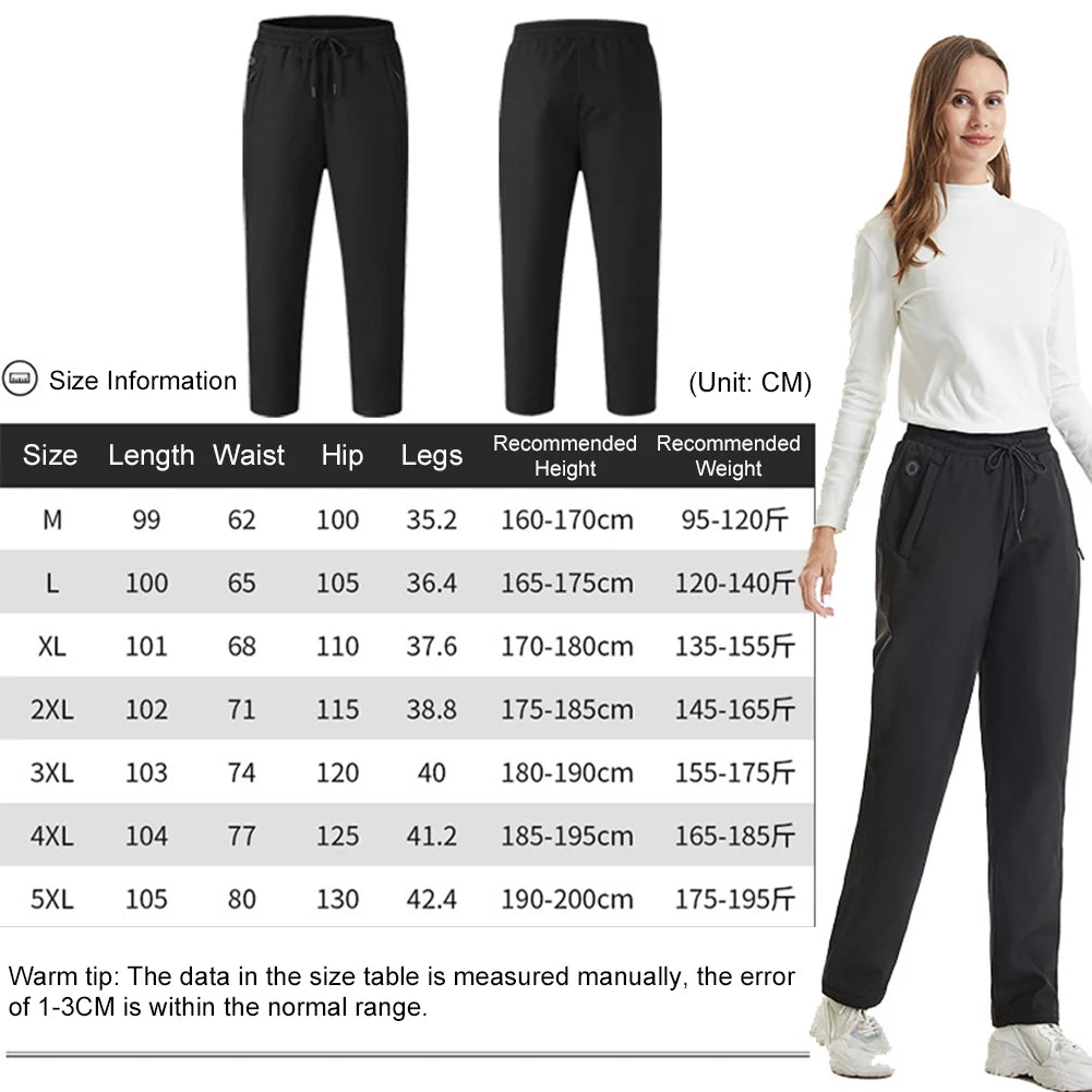 USB Heated Pants | 12 Heating Zones, Windproof and Waterproof