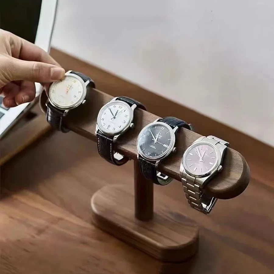 Walnut Watch and Bracelet Display Holder