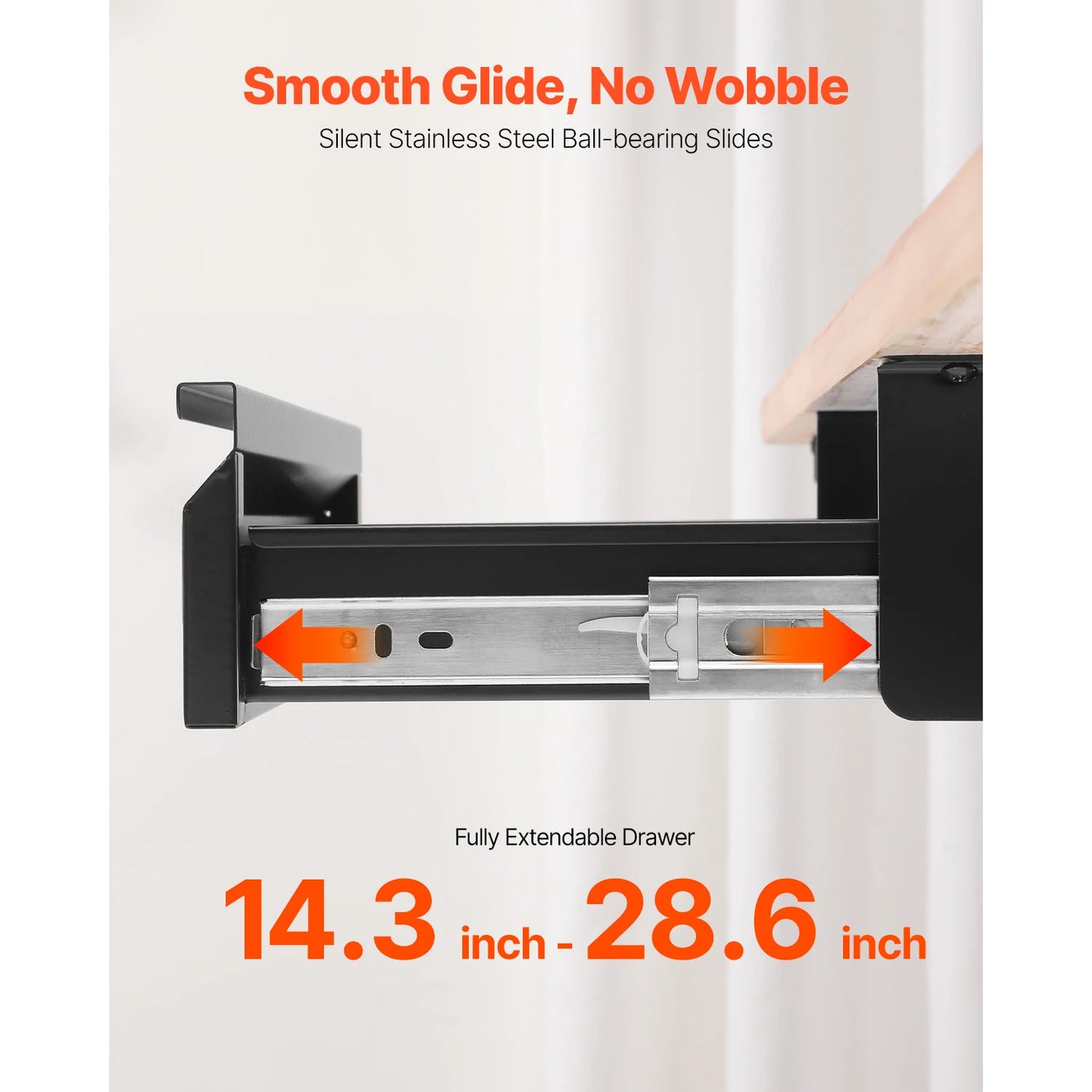Under-Desk Slide-Out Drawer