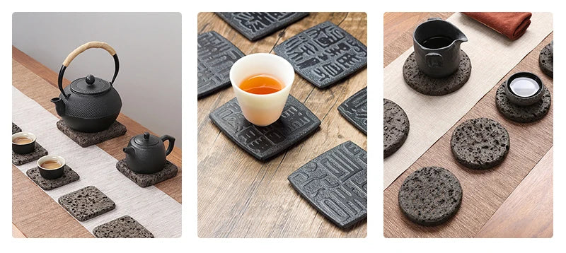 Volcanic Basalt Dragon Tea Tray
