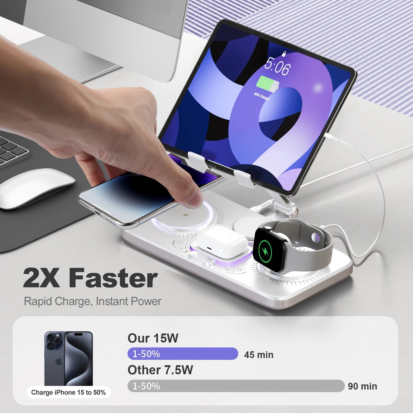 7-in-1 Flexible Wireless Charger Stand