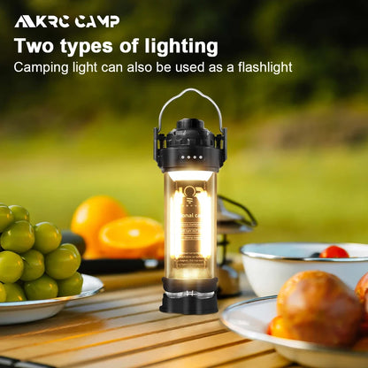 Retro Waterproof Camping Lantern, 3000mAh