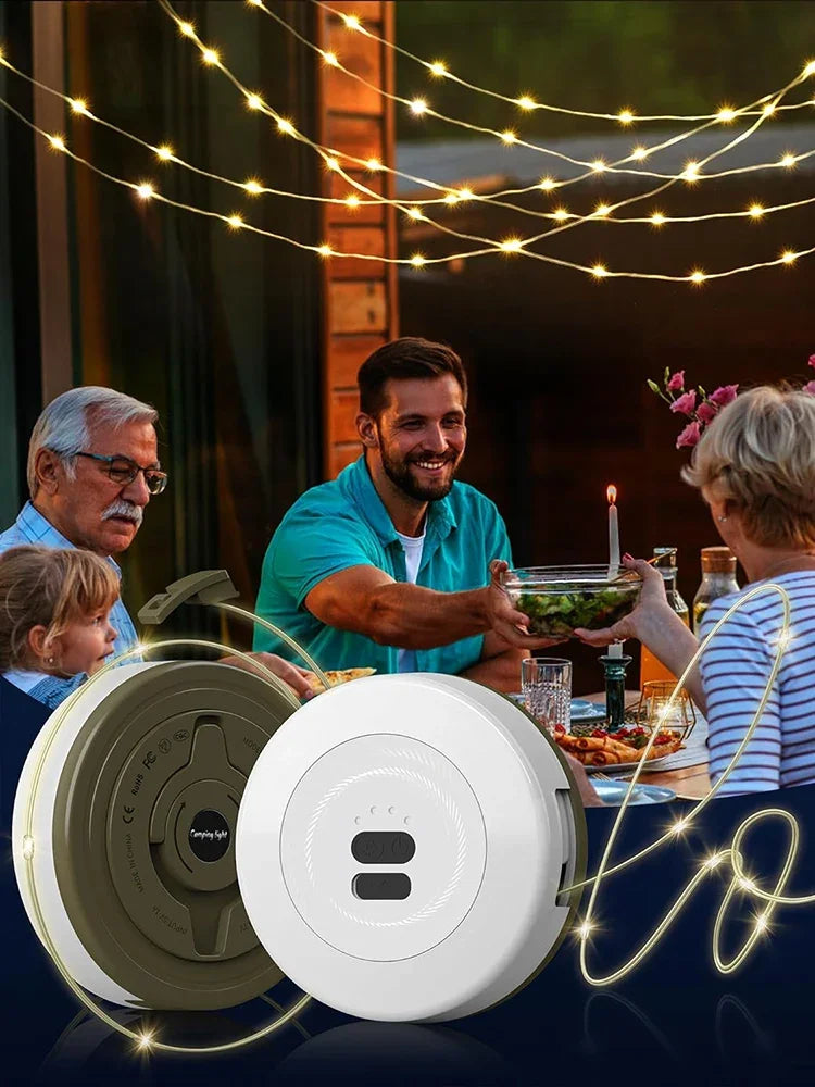 2-in-1 Rechargeable Camping Lantern & Reel Light