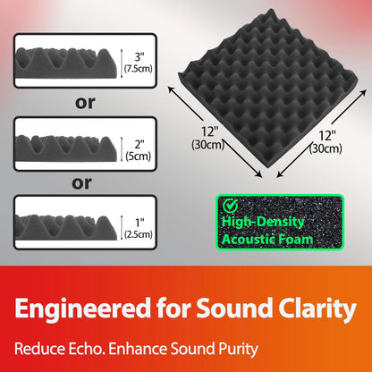 Egg Trough Acoustic Foam Panels