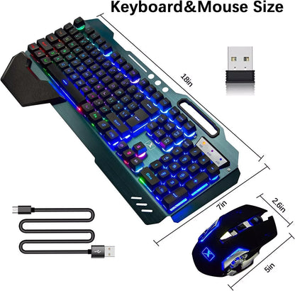 Wireless Gaming Keyboard and Mouse Combo