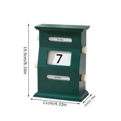 NordicFlip Retro Rotating Desk Calendar