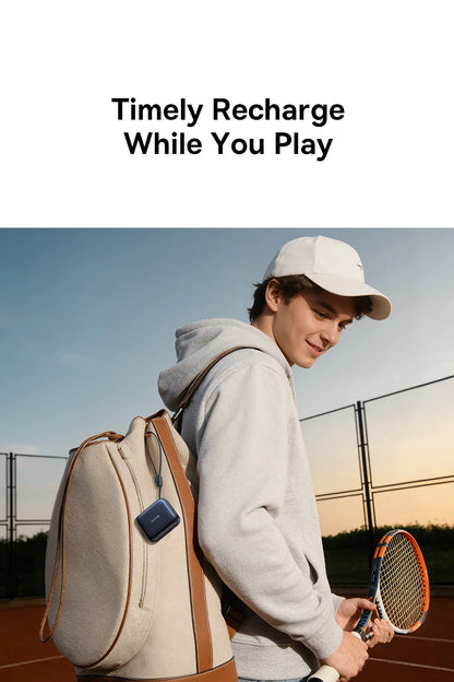 Mini Power Bank with Built-In Cable