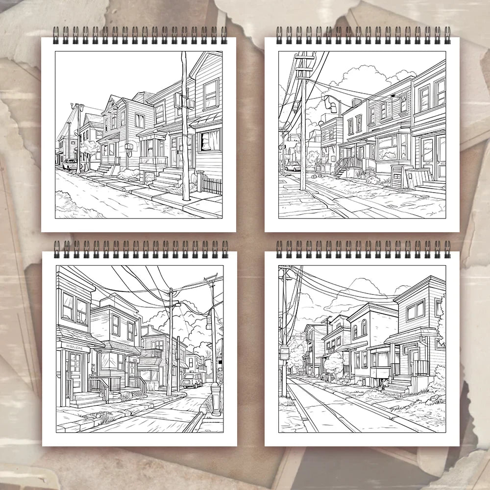 Spiral-Bound Adult Coloring Book