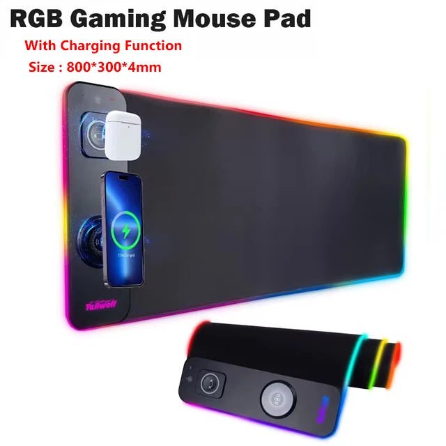 RGBCharge Wireless Keyboard Desk Pad