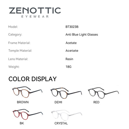 Retro Acetate Blue Light Glasses