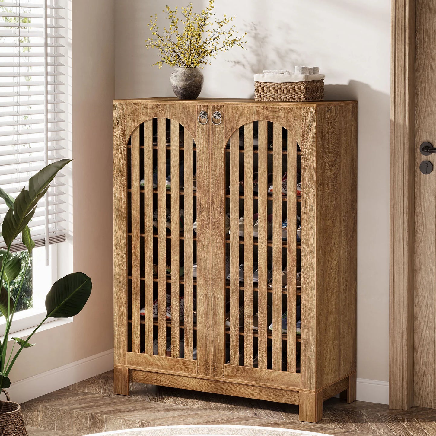Halstead Shutter Door Shoe Cabinet