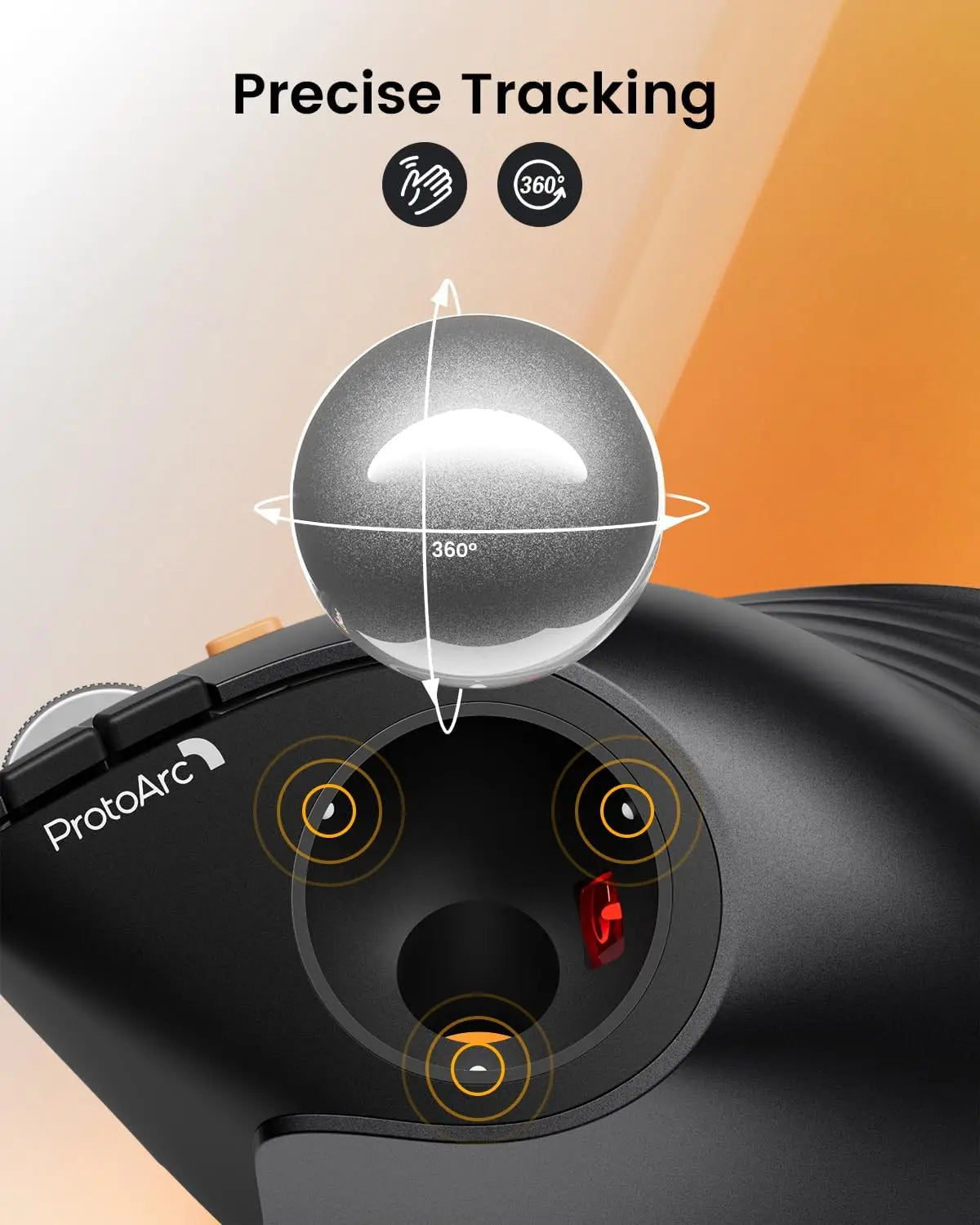 ProtoArc EM05 Trackball Mouse