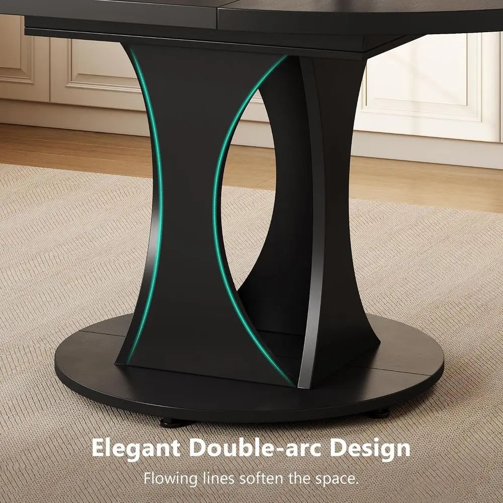 Halston Arc-Base Dining Table