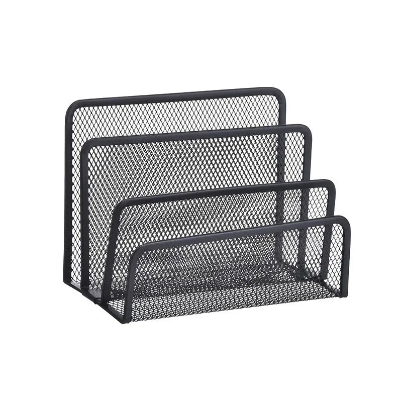 Black Mesh Desk Letter Tray