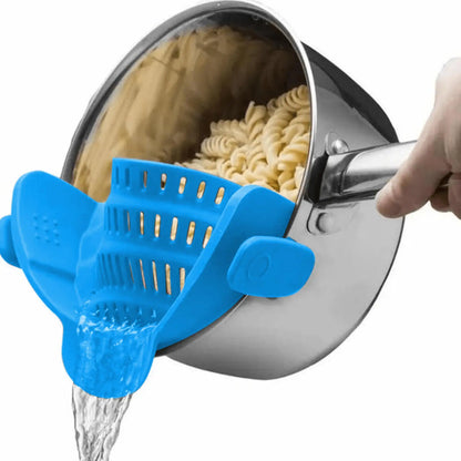 Clip-On Pot Strainer for Pans & Bowls