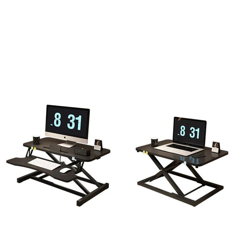Foldable Laptop Desk with Storage & Keyboard Tray