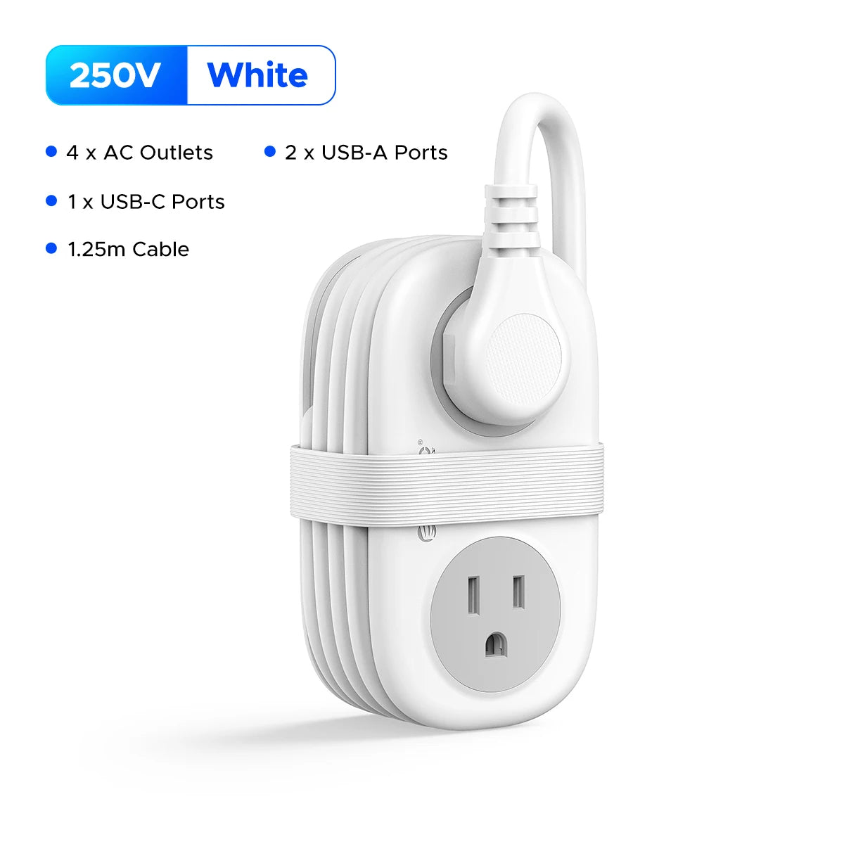 ORICO Cable-Wrap Travel Power Strip
