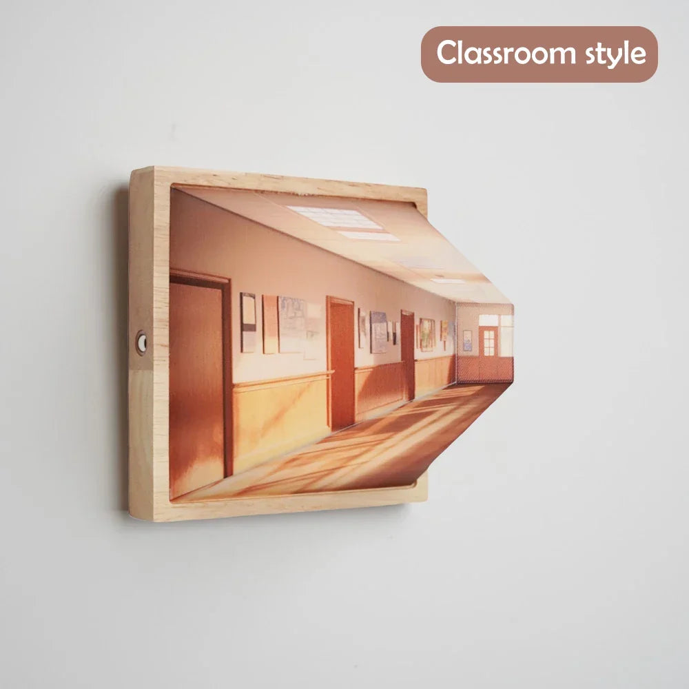 3D Illusion Wall Lamp – Ambient Night Light