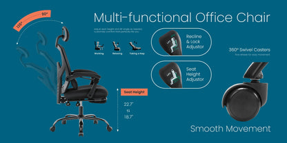 Tall Reclining Ergonomic Office Chair