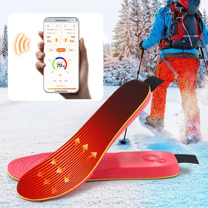 Rechargeable Heated Insoles | App-Controlled Foot Warmers for Winter Boots